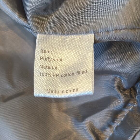 MLB Seattle Mariners Kids' Puffy Vest Gray Size Youth L - Picture 5 of 5